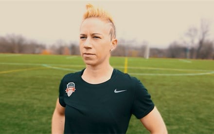 Washington Spirit soccer player Joanna Lohman on video describers her return to soccer thanks to physical therapy.