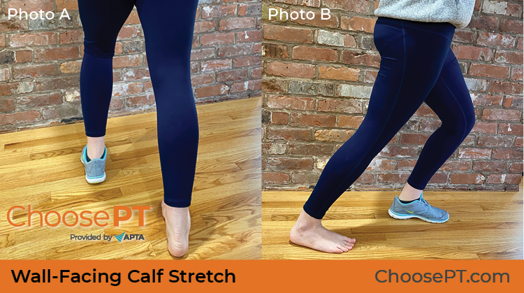 Wall-Facing Calf Stretch